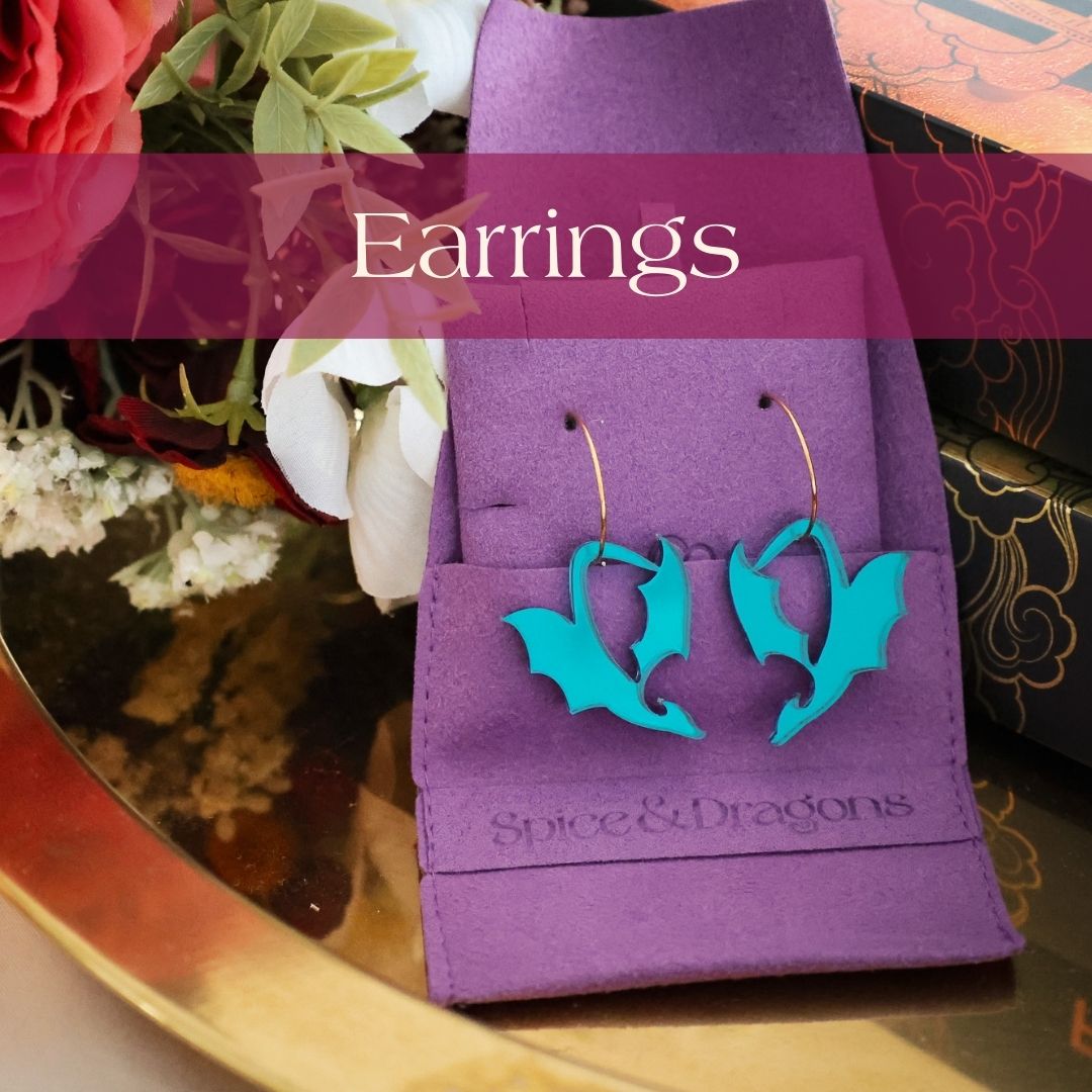 Spice & Dragons Bookish Earrings