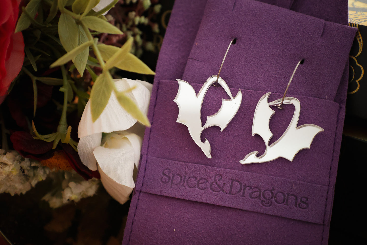 Dragon Hoop Earrings - Choose Your Colour