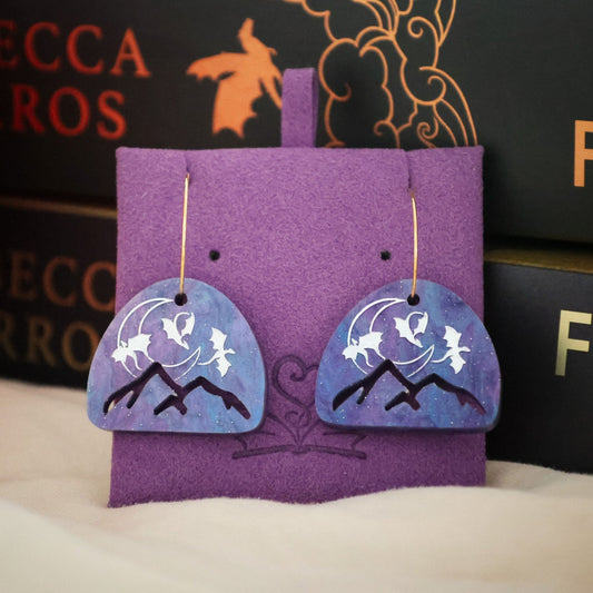 Dragons-In-Flight Hoop Earrings